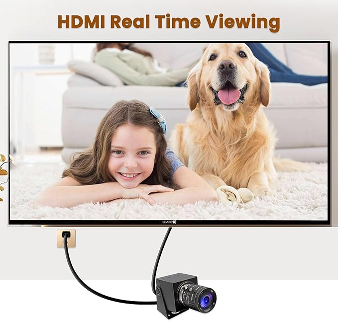 SVPRO 4K USB HDMI Camera Manual Zoom Webcam H.264 Close-ups Variable Focus External Computer Camera with USB and HDMI Dual Output for Laptop Tablet TV Monitor