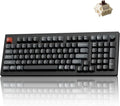 Keychron V5 Ultra 96% Wireless Mechanical Keyboard with 8000Hz Polling Rate & NKRO, Hot-Swappable RGB, Brown Switches, 97 Keys, 2.4GHz/Bluetooth/Wired, OSA PBT Keycaps, for Mac/Win/Linux- Black