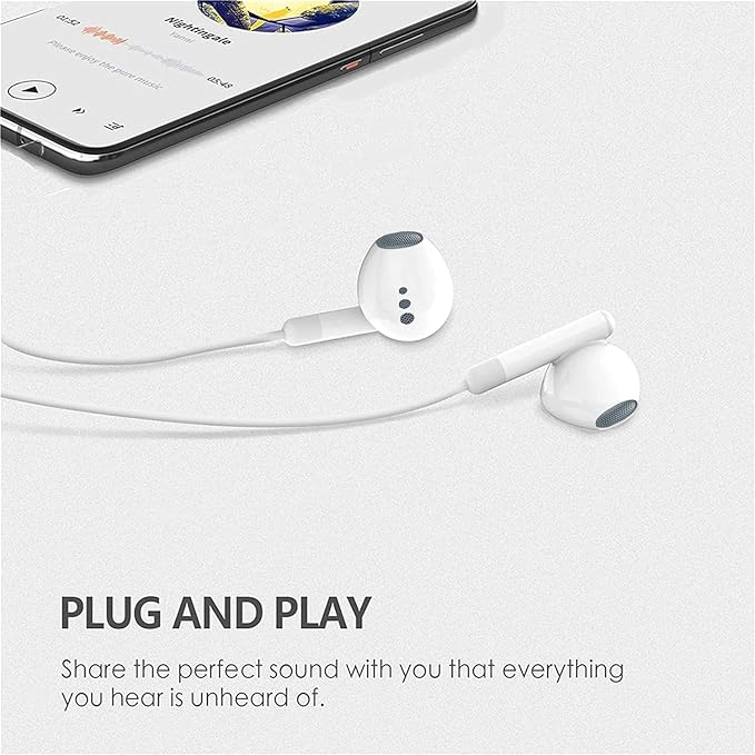 USB C Headphones for iPhone 17 16,2 Pack Type C Wired Earbuds with Microphone & HiFi Stereo Remote Noise Cancelling Earphones for iPhone 17/17 Pro Max/17 Air/ 15/15Pro/16/16 Pro Max,iPad,Galaxy S23
