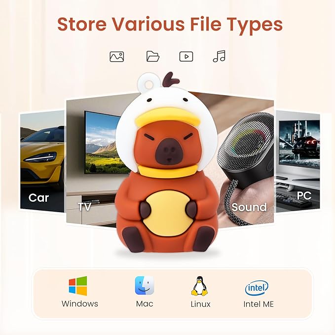 4 * 64GB Cute USB Flash Drive, Doctors Nurses Memory Stick Drive Pendrive Gift for Kids, Teacher, Friends