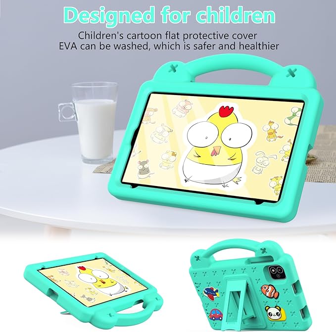 AKABEILA Compatible with Alldocube iplay 60 mini pro 2024 8.4 inch/iplay 60 mini2 2024 8.4 inch Tablet Case, Shockproof Protective Case with Shoulder Strap & Stand Handle Mint Green