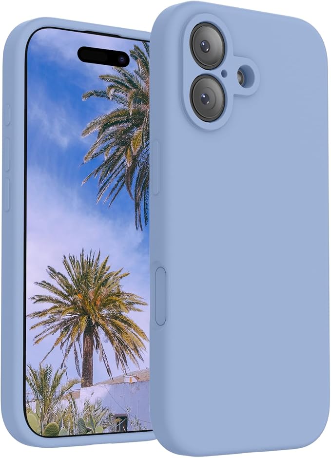 FireNova Magnetic for iPhone 17 Case, Compatible with MagSafe, [Integrated Silicone Camera Control Button] [Camera Protection] Anti-Scratch Microfiber Lining Phone Case, 6.3", Light Blue