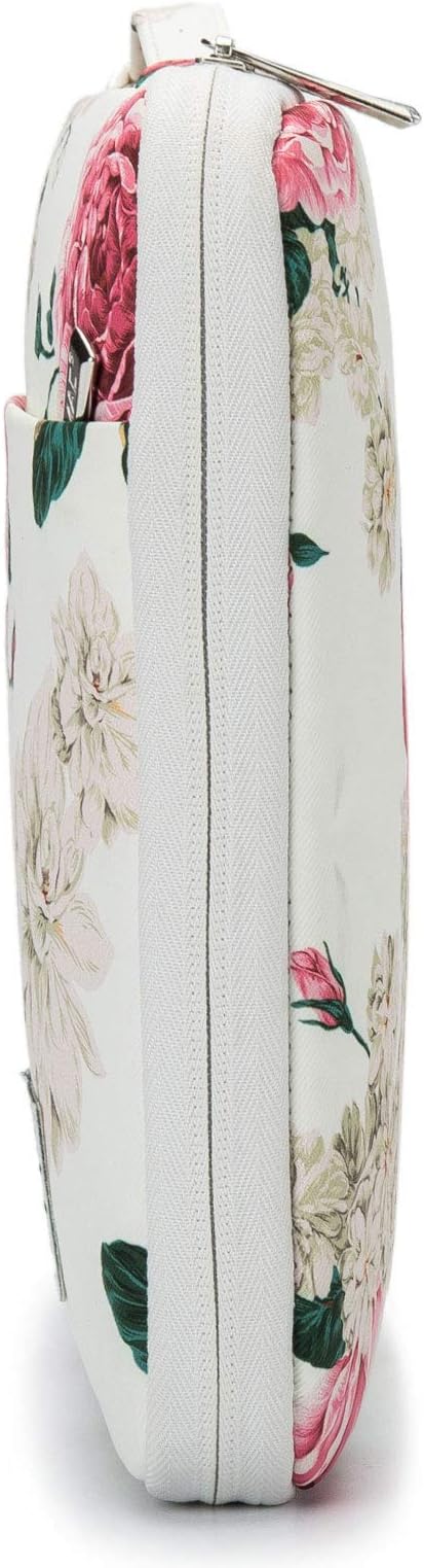 Kinmac 360° Heavy Duty Protective Laptop Computer Sleeve case Bag Cover with Handle for MacBook Pro 14 inch,14 inch-14.4 inch HP Lenovo Dell ASUS Acer Laptop (Peony)