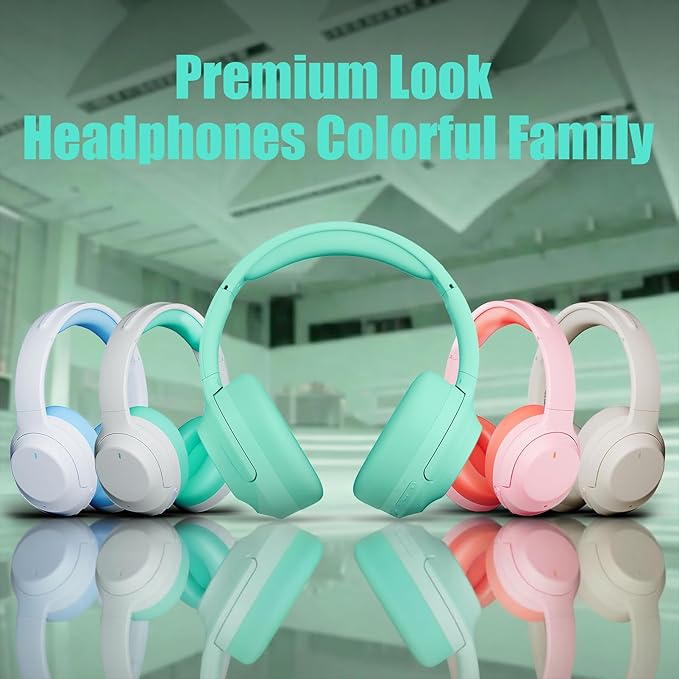 Upgraded Pro‑level Hybrid Active Noise Cancelling Headphones, HD Sound & Big Bass, 2X Softer Comfort, Long ANC Playtime, Wireless Over-Ear Bluetooth Headphones Perfect for Home Office/Travel/Pair