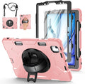 Case for iPad Air 11 M4 2026/ M3 2025/ M2 2024: Silicone Cover for iPad Air 5th & 4th Generation 10.9 Inch (2020/2022) with Screen Protector- Stand- Handle- Shoulder Strap- Pencil Holder