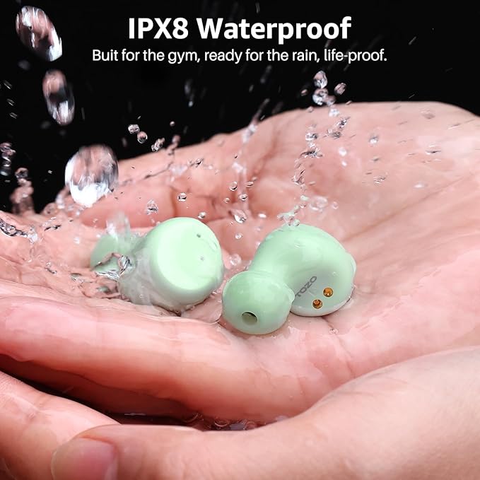 TOZO T6 Wireless Earbuds, Bluetooth 5.3 Ear Buds, Stereo Sound in Ear Headphones, 50 Hours Playtime, Wireless Charging Case, APP Customizable EQs, IPX8 Waterproof Earphones