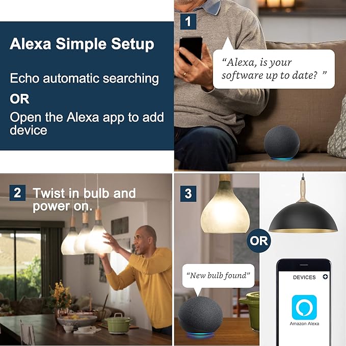 Sengled Smart Light Bulbs, Updated FFS Smart Bulb That Work With Alexa, Google, Smart Recessed Light Bulbs 65W Equivalent, 7.5W, Color Changing Light Bulb, 2.4GHz WiFi Only, No Hub Required, 2 Pack