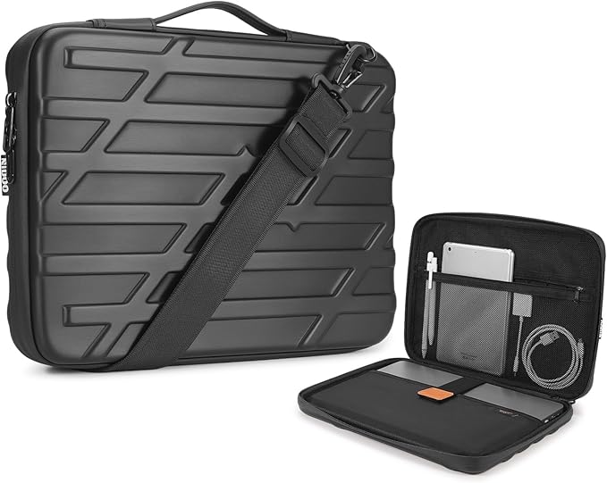 NIDOO 14 inch Laptop Sleeve Carrying Case Computer Bag for 14" MacBook Pro M5 Max/13 13.6" MacBook Air M5 M4/ 13.5" Surface Laptop 6 5/ Asus ZenBook 14/Lenovo ThinkPad Shockproof Hardshell Handle