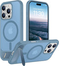 Magnetic Compatible with iPhone 16 Pro Case, [Built-in Invisible Kickstand][Compatible with MagSafe][Military Grade Shockproof] Slim Translucent Matte Phone Case for iPhone 16 Pro 6.3"