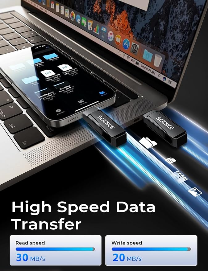 512GB Phone Flash Drive Photo Stick, USB Memory Stick for Photo Video Backup & Storage, No APP Required, Compatible with iPhone iPad Android PC, Space Gray