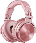 OneOdio Bluetooth Over Ear Headphones, 110 Hrs Wireless/Wired Stereo Sound Foldable Headsets with Deep Bass 50mm Neodymium Drivers for PC/Phone/Tablet - Studio Wireless Pro C, Rose Gold