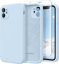 Magnetic for iPhone 11 Phone Case Silicone, Compatible with MagSafe, [Full Camera Protection][Screen Protector] Slim Shockproof Protective Case for iPhone 11 6.1", Light Blue