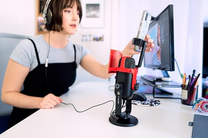 Joby Wavo POD Pop Filter, Microphone Pop Filter, Wind Pop Screen, Plosive Filter for Wavo POD, Filter for Microphones, Condenser Microphones, ASMR Microphone, Accessories for PC, Microphone PC