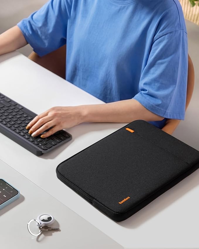 tomtoc 360° Protective Laptop Sleeve Designed for 13-inch New MacBook Neo A3404 (2026) A18 Pro Chip, Water-Resistant Shockproof Computer Case Bag Fits 12-13 Inch Surface Pro Copilot+ PC