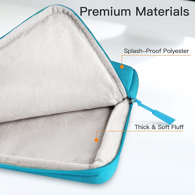 JETech Laptop Sleeve for 13-14Inch MacBook Neo (A18 Pro), MacBook Air/Pro (M1-M5) 2020-2026, 13-13.6 Inch Notebook, Waterproof Shock Resistant Bag Case with Accessory Pocket (Blue)