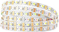 BTF-LIGHTING RGBW RGB+Warm White SK6812 (Similar WS2812B) 4 Colors in 1 LED Strip Individually Addressable 16.4ft 60Pixel/m 300LED Light Dream Color IP30 DC5V White PCB (No Adapter or Controller)