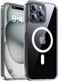Magnetic for iPhone 12 Pro Max Case, [Compatible with MagSafe][Military-Grade Drop Protection][Anti-Yellowing] Shockproof Translucent Matte Cover for iPhone 12 Pro Max Phone Case,Clear