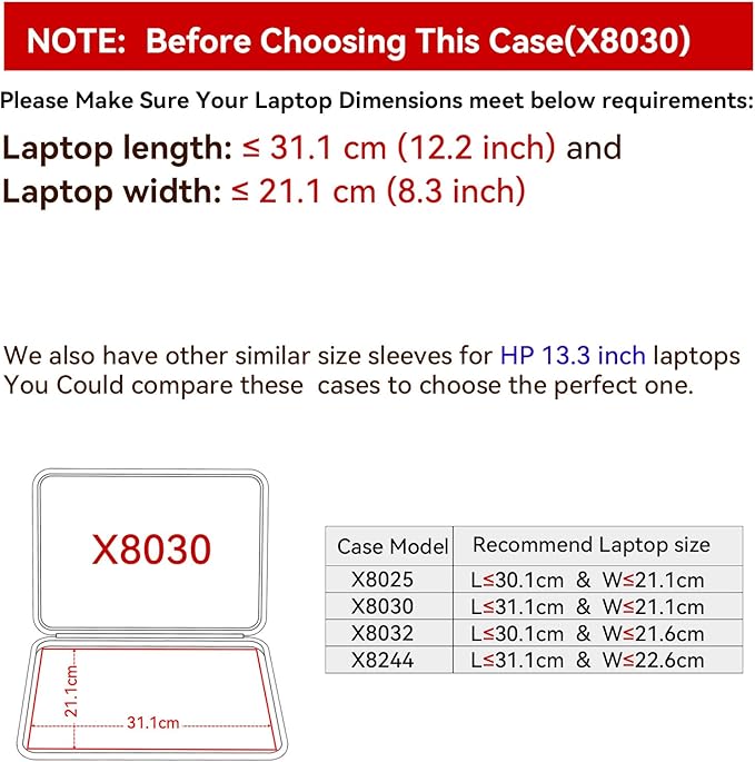 Smatree Hard EVA Protective Sleeve Case Compatible for 14 inch HP ZBook Ultra G1a Next Gen AI, for 14 inch EliteBook X G1a Notebook Next Gen AI PC Case (X8030)