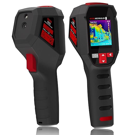 BSIDE Thermal Imaging Camera 240×240 Resolution 15 Color Palettes Infrared Thermal Camera -4°F to 1022°F 25Hz Rechargeable Handheld Thermal Imager with Laser Pointer 50°FOV for Home Inspection HVAC