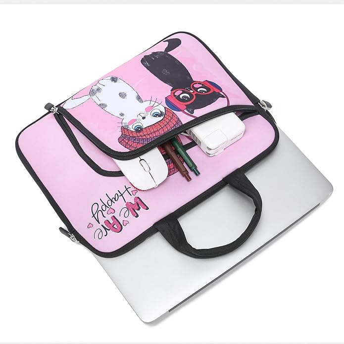 11.6 12 12.5 inch Two Pockets Laptop Sleeve Chromebook Case Ultrabook Case Notebook Tablet Case Neoprene Handle for Men Women