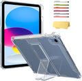 Clear Case for iPad mini 7 A17 Pro (2024) & iPad mini 6 2021 8.3 Inch/iPad mini 7th/6th Generation Case with Pencil Holder/Kickstand,UUcovers Transparent Soft TPU Shockproof Back Crystal Cover,Clear
