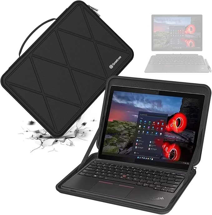 Smatree Hard EVA Protective Sleeve Case Compatible for 11.6 inch Lenovo 500e/500w/300w Gen 3/2, Lenovo 300e Gen2/3/Chromebook 2nd Gen, for 12.3 inch ThinkPad X12 Detachable Sleeve (X8016)