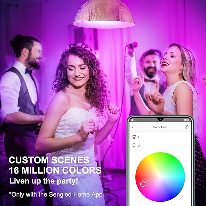 Sengled Smart Light Bulbs, Alexa Light Bulbs RGB Color Changing, Smart Bulb That Compatible with Alexa, Google Home, 3 Pack Starter Kit with Smart Switch, A19 E26 Dimmable LED 60W Equivalent, 800LM