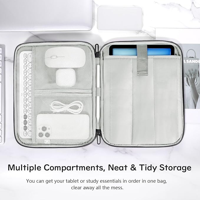 Dadanism 9-11 Inch Tablet Sleeve Padded Carrying Case for iPad (A16) 11th Gen 11", iPad 10th Gen 10.9", iPad Air M4/Pro M5 11", iPad Air 5/4, iPad 9/8/7th Gen, Galaxy Tab A11+ Plus 11", Space Gray
