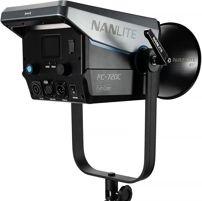 Nanlite FC-720C 750W RGBW LED Video Light, Full-Color Studio Spotlight with 2700K–12000K, CRI 96 TLCI 97, Bowens Mount for Film & Broadcast Production,YouTube, Live Streaming & Photography