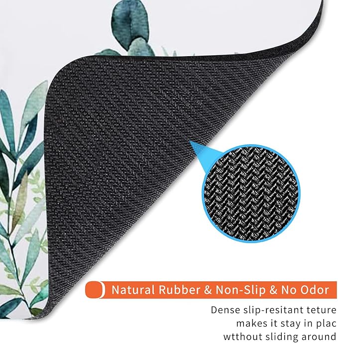 Square Mouse Pad Green Grass, Personalized Premium-Textured Custom Mouse Mat Design, Washable Mousepad Cloth, Non-Slip Rubber Base Computer Mouse Pads for Wireless Mouse