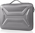 DOMISO 15.6-16 Inch Laptop Hard Case, Waterproof Shockproof Hard Shell Protective covers for laptop computers for Macbook Pro/Lenovo IdeaPad/HP ENVY/Dell XPS, Silver