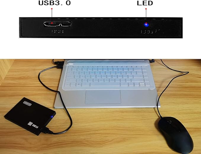 HWAYO 2.5'' 320GB Ultra Slim Portable External Hard Drive USB3.0 HDD Storage for Xbox One Consle, PC, Laptop (Black)