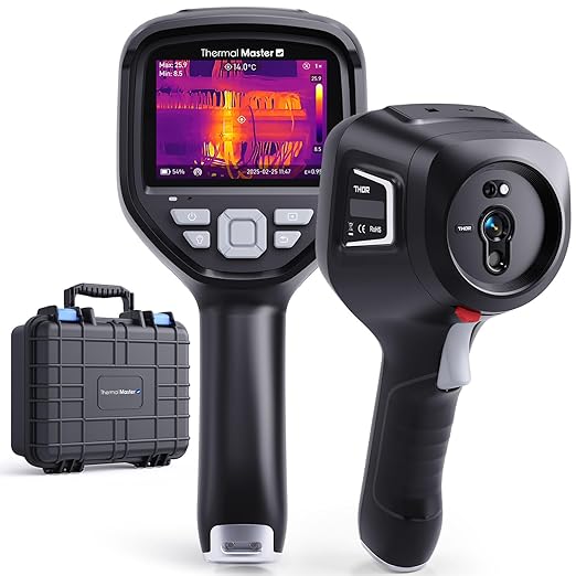 Thermal Master Handheld Thermal Imager, 5-Vision, 512×384 X³ IR Resolution, -4℉ to 1022℉, 3.5'' IPS Hard Screen, Thermal Imaging Camera with 2MP Visual Camera(Thor 002)