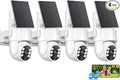 2K Security Camera System, 5GHz&2.4GHz WiFi Solar Wireless Cameras for Home Security, Wire-free Installation, AI Detection, Two-way Audio, Mobile alerts, SD/Cloud Storage, Color Night Vision, 4 Packs
