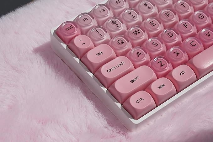 ZORNHER ZH100 Foundation Mechanical Kevboard,Pink Creamy Kevboard with Number Pad,Girly Keyboard,Full Size Gaming Keyboard Cute,Jelly MOA Profile,Creamy Sounding Linear Switches