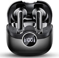 Adaptive Hybrid Active Noise Canceling 2026 Wireless Earbuds, 6 Mics ENC Clear Call Ear Buds, Hi-Res Audio Deep Bass Bluetooth 5.4 Headphones, 40H Playtime, Wireless Charging, LED, USB-C, Black