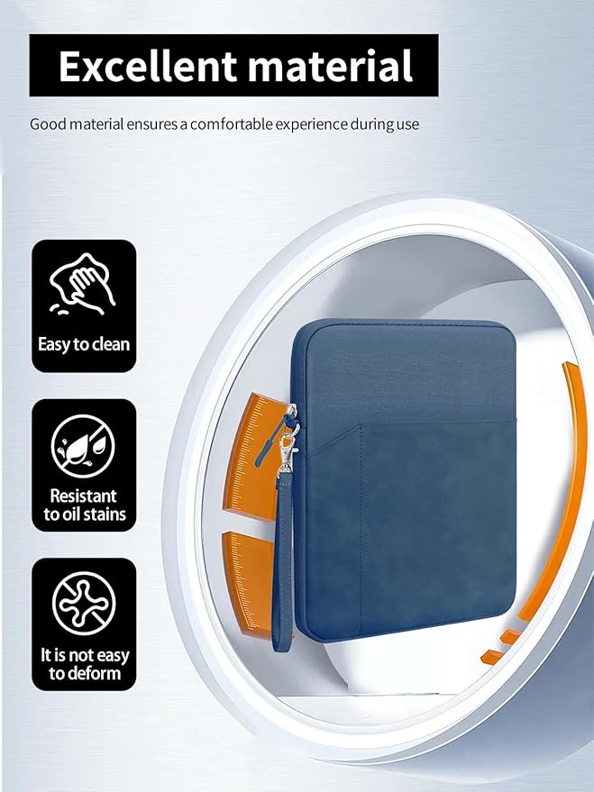 Tablet Sleeve for Onyx BOOX Tablet Go Color 7 Gen II E Ink Tablet 7 inch，360 Protective Bag Carrying Case Water-Resistant,Blue.