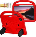 Dteck for iPad Air 11" M2 2024/Pro 11" 2024 Kid Case, Durable Lightweight Shockproof Protective Handle Stand EVA Foam Boys Girls Proof Case, Red