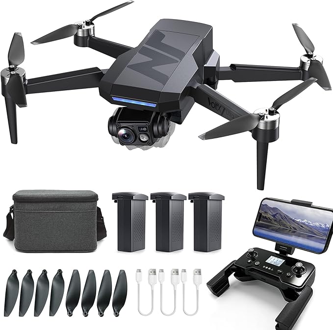 3-Axis Gimbal GPS Drone with 4K Camera, 90 Min Long Flight Time,3280 FT Long Control Range, Auto Return, Follow Me, Brushless Motor, 5G FPV RC Quadcopter for Beginners(Under 249g)