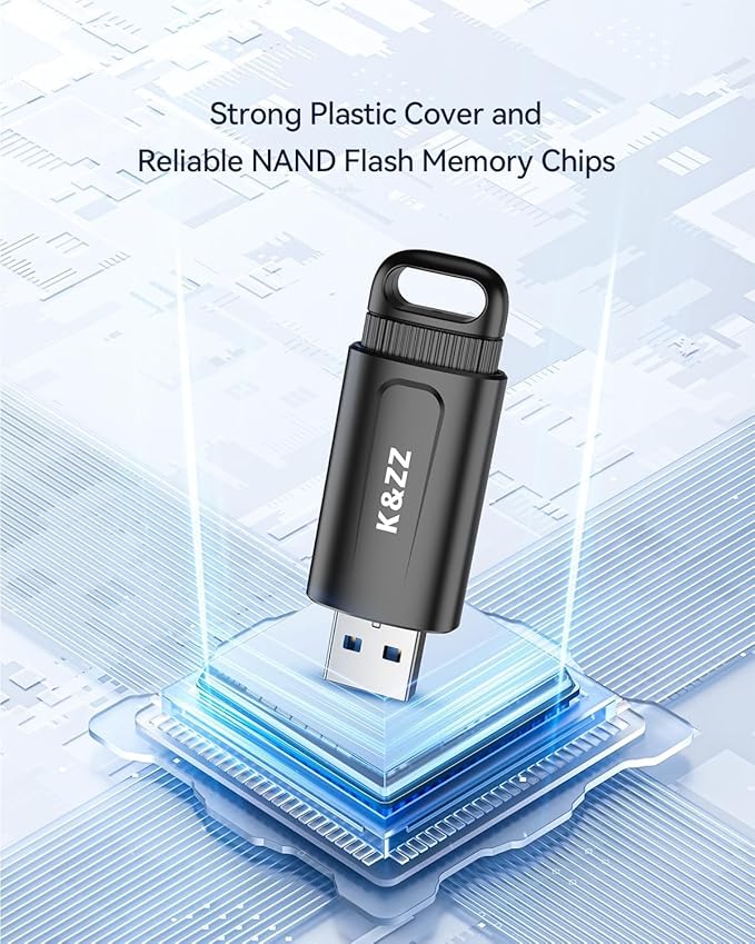 K&ZZ 32GB USB Drive 2 Pack Flash Drive Plug and Play USB 2.0 Memory Stick Thumb Drive Portable USB Data Storage Jump Drive