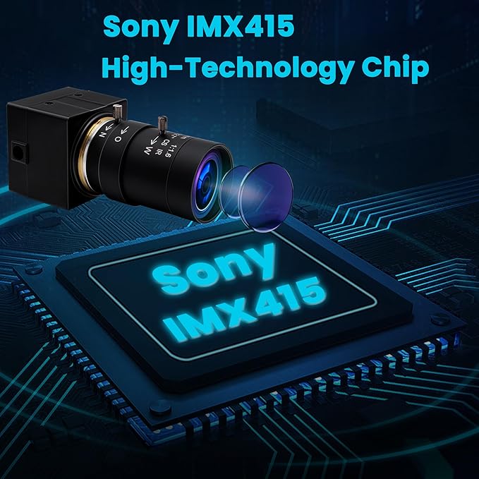 4K USB Camera - 10X Optical Zoom, Ultra HD 2160P, IMX415 Sensor, Plug and Play for Windows, Linux, Mac, Raspberry Pi