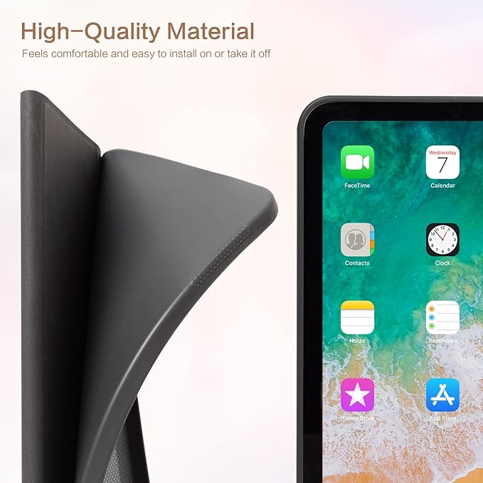 Lokigo for iPad (A16) 11th Generation 11 Inch 2025/10th Generation 10.9 Inch 2022 Case, Black Multi-Angle Viewing Protective Stand iPad 11 10 Case, Auto Wake/Sleep, Daisy