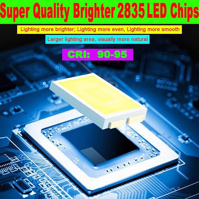 SUYOOULIN LED Strip Lights, SMD 2835 LED Strip, DC12V 1200LEDs 16.4Ft 26000LM High Density LED Light Strips Waterproof IP65, 3 Times Brightness Than SMD3528 LED Strip, Natural White 4500K