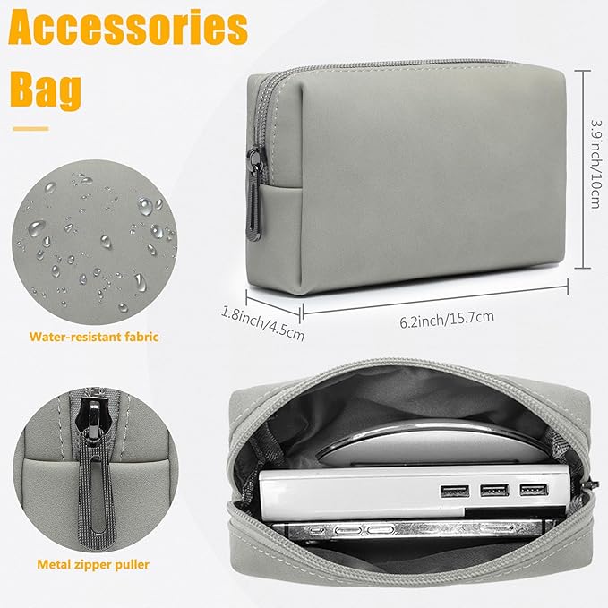 HYZUO 15-16 Inch Laptop Case Bag Sleeve with Stand Feature for MacBook Pro 16 M5/M4/M3/M2/M1 Pro/Max 2026-2019, XPS 15, MacBook Pro 15 2015-2012, Samsung Galaxy Book Flex 15, Light Gray
