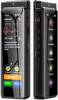 8GB Digital Voice Recorder with Playback, Innioasis R1 Full Touchscreen Voice Recorder with Bluetooth, Voice Activated Sound Audio Recorder Device with Mic Black