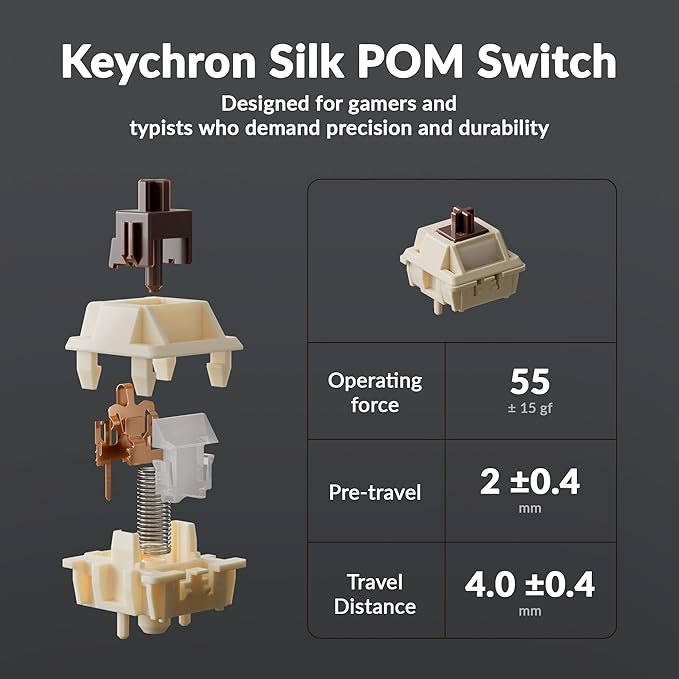 Keychron Q3 Ultra Wireless Mechanical Keyboard 8KHz Polling Rate, TKL 2.4G/Bluetooth 5.3/Wired Up to 660 Hours Long Battery Life, Hot-Swappable Aluminum RGB Gaming ZMK for Mac/Windows/Linux-Black