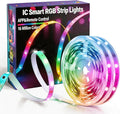 MFWW 130FT Strip Lights, Smart IC RGB LED Lights Multiple Colors on One Line, App+Remote Control, Timing, Multimodal, Music Sync, Color Changing Lights for Bedroom, Party Home Decor