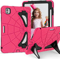 AKABEILA Compatible with Apple iPad Pro 11(2024) 11 inch Tablet Case，Lightweight Shockproof Rugged Protective Cover with Kickstand for Kids Children Boys Babies Strawberry Black