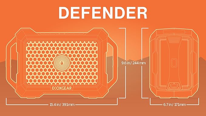 ECOXGEAR Defender: Outdoor Portable Bluetooth Speaker, 121dB Massive Sound, Waterproof and Drop Proof, with LED Party Lights, Pair up to 100, 25+ Hours Playtime (TrueTimber Strata Camo)