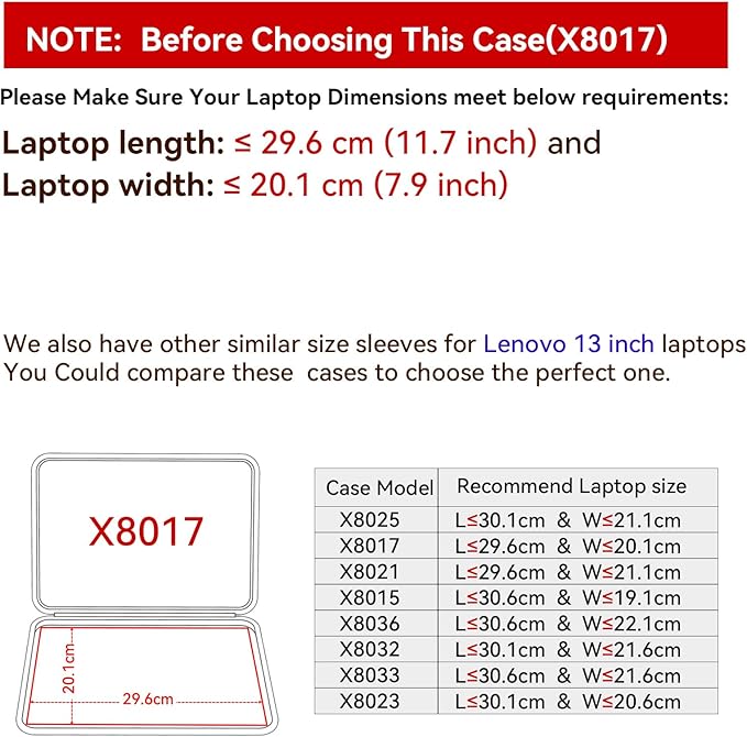 Smatree Hard EVA Protective Sleeve Case Compatible for 12 inch Lenovo ThinkPad X12 Gen 2 Detachable, for 13.3 inch Lenovo ThinkPad Z13 Gen 2/1 Notebook Bag (X8017)